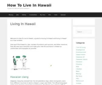 Howtoliveinhawaii.com(Living In Hawaii) Screenshot