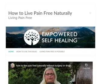 Howtolivepainfreenaturally.com(Living Pain Free) Screenshot