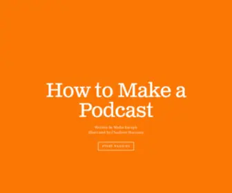 Howtomakeapodcast.org(How to Make a Podcast) Screenshot
