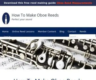 Howtomakeoboereeds.com(Oboe Reed Lessons) Screenshot