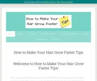 Howtomakeyourhairgrowfastertips.com(How to Make Your Hair Grow Faster Tips) Screenshot