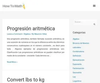 Howtomaths.com(Aprende matemáticas) Screenshot