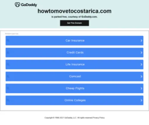 Howtomovetocostarica.com(Live in Costa Rica) Screenshot