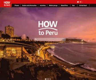 Howtoperu.com(How to Peru) Screenshot