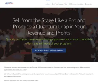 Howtosellfromthestage.com(How To Sell From The Stage by Jim Palmer) Screenshot