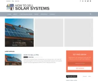 Howtosellsolarsystems.com(SELL Solar Systems) Screenshot