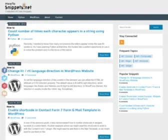 Howtosnippets.net(หน้าแรก) Screenshot