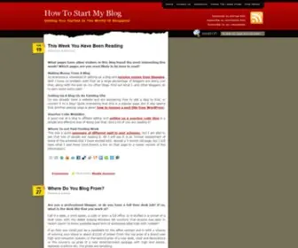 Howtostartmyblog.com(How To Start My Blog) Screenshot