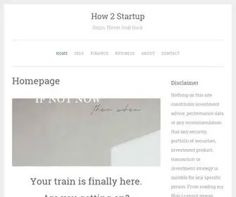 Howtostartup.org(Your train) Screenshot