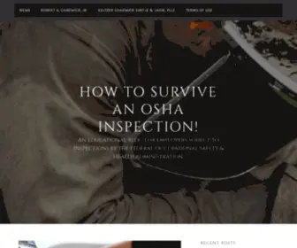 Howtosurviveanoshainspection.com(An educational blog for employers subject to inspections by the federal Occupational Safety & Health Administration) Screenshot