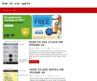 Howtouseapple.com(How to use apple) Screenshot