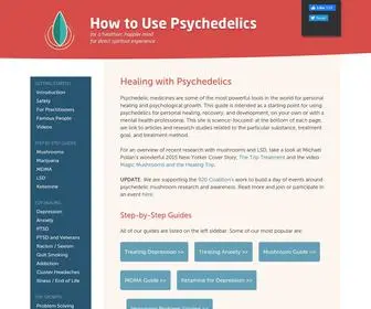 Howtousepsychedelics.org(How to Use Psychedelics for a Healthy Mind and Direct Spiritual Experience) Screenshot