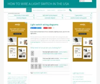 Howtowirealightswitch.com(Lighting circuit wiring diagrams) Screenshot