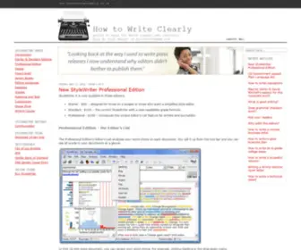 Howtowriteclearly.co.uk(New StyleWriter Professional Edition) Screenshot