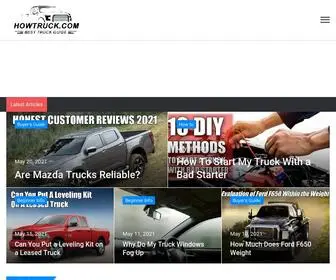 Howtruck.com(Best Pickup Truck 2021 Buying Guide) Screenshot