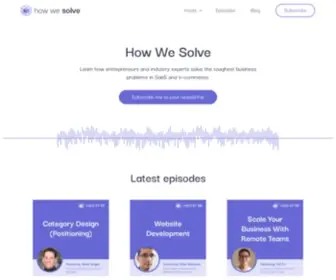 Howwesolve.com(We solve startup growing pains) Screenshot