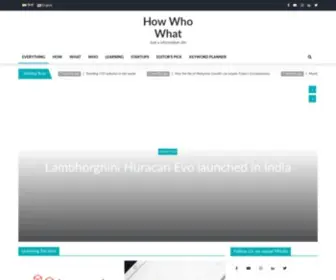 Howwhowhat.com(Technology news) Screenshot