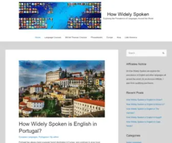 Howwidelyspoken.com(Exploring the Prevalence of Languages Around The World) Screenshot