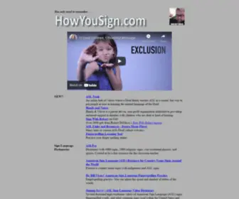 Howyousign.com(Sign Language Resources for Interpreters) Screenshot