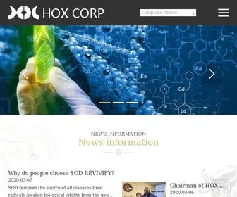 Hoxcorp.com(HOX CORP) Screenshot