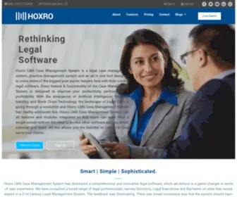 Hoxro.co.uk(Hoxro Legal Management Software) Screenshot