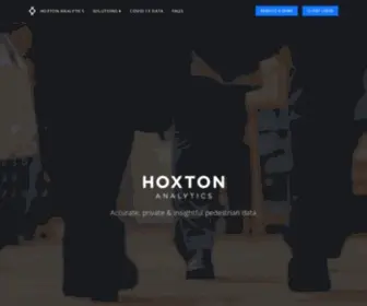 Hoxtonanalytics.com(Accurate, private & insightful pedestrian data) Screenshot