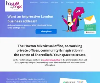 Hoxtonmix.com(Mail Forwarding Services) Screenshot