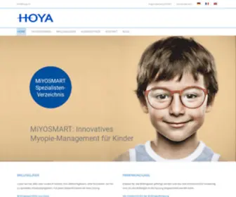Hoya.ch(Hoya Lens Switzerland AG) Screenshot