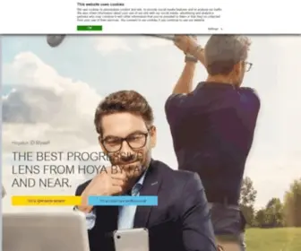 Hoya.eu(Vision Care Supplier of Quality Eyeglass Lenses) Screenshot