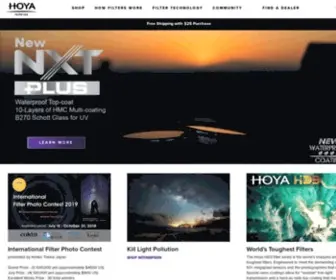 Hoyafilterusa.com(Hoya Filters) Screenshot