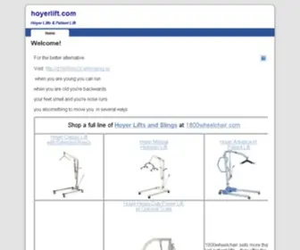 Hoyerlift.com(Hoyer Lifts) Screenshot