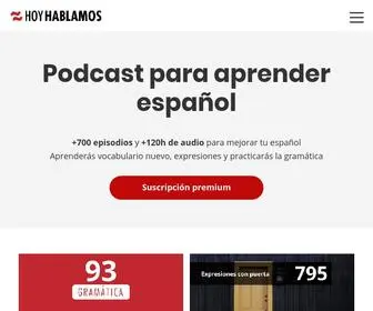 Hoyhablamos.com(Hoy Hablamos: podcast para aprender español) Screenshot