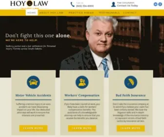 Hoylaw.com(Hoy Trial Lawyers) Screenshot