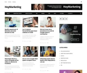 Hoymarketing.com(Portal de noticias de Marketing Digital) Screenshot