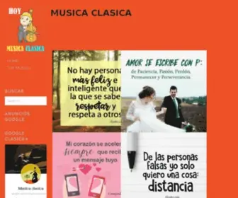 Hoymusicaclasica.com(Musica clasica) Screenshot