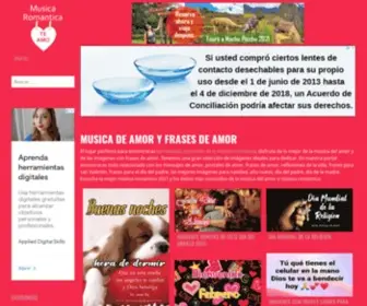 Hoymusicaromantica.com(Musica Romantica) Screenshot