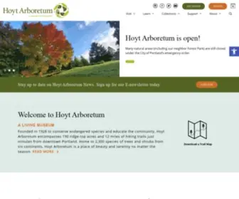 Hoytarboretum.org(Hoyt Arboretum) Screenshot