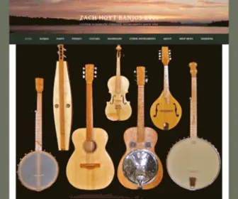 Hoytbanjos.com(Custom handmade stringed instruments since 2004) Screenshot