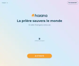 Hozana.org(Réseau social de prière) Screenshot