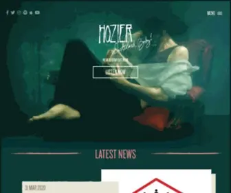 Hozier.com(Home) Screenshot
