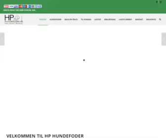 HP-Hundefoder.dk(HP Hundefoder har et bredt udvalg af hundefoder i mange prisklasser) Screenshot