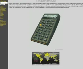 HP41.org(The HP) Screenshot