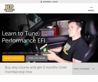 Hpacademy.com(Learn EFI engine tuning via online courses. Each EFI tuning course) Screenshot
