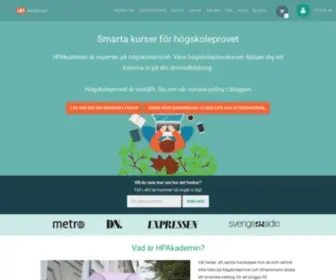 Hpakademin.se(Smarta kurser för Högskoleprovet) Screenshot