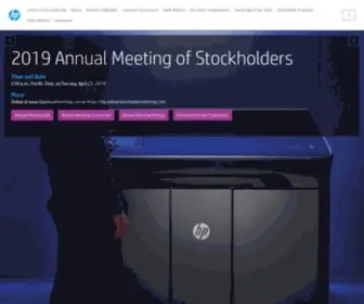 Hpannualmeeting.com(HP Inc) Screenshot