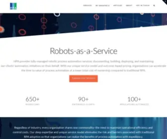 Hpa.services(Robotic Process Automation delivered as a Service) Screenshot