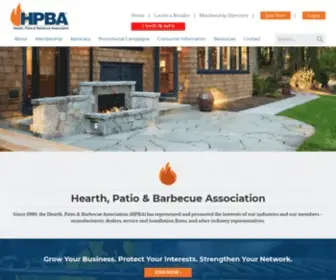 Hpba.org(Hearth, Patio & Barbecue Association) Screenshot