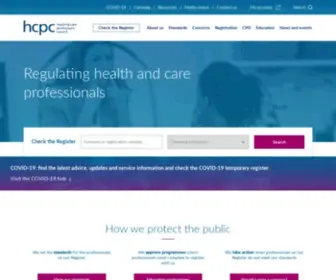 HPC-UK.org(We are a regulator of health and care professions in the UK. Our role) Screenshot