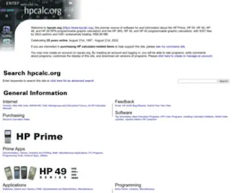 Hpcalc.org(HP Calculator Archive) Screenshot