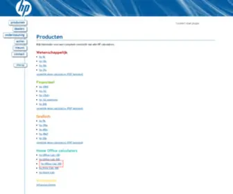 Hpcalculators.nl(HP Calculators) Screenshot